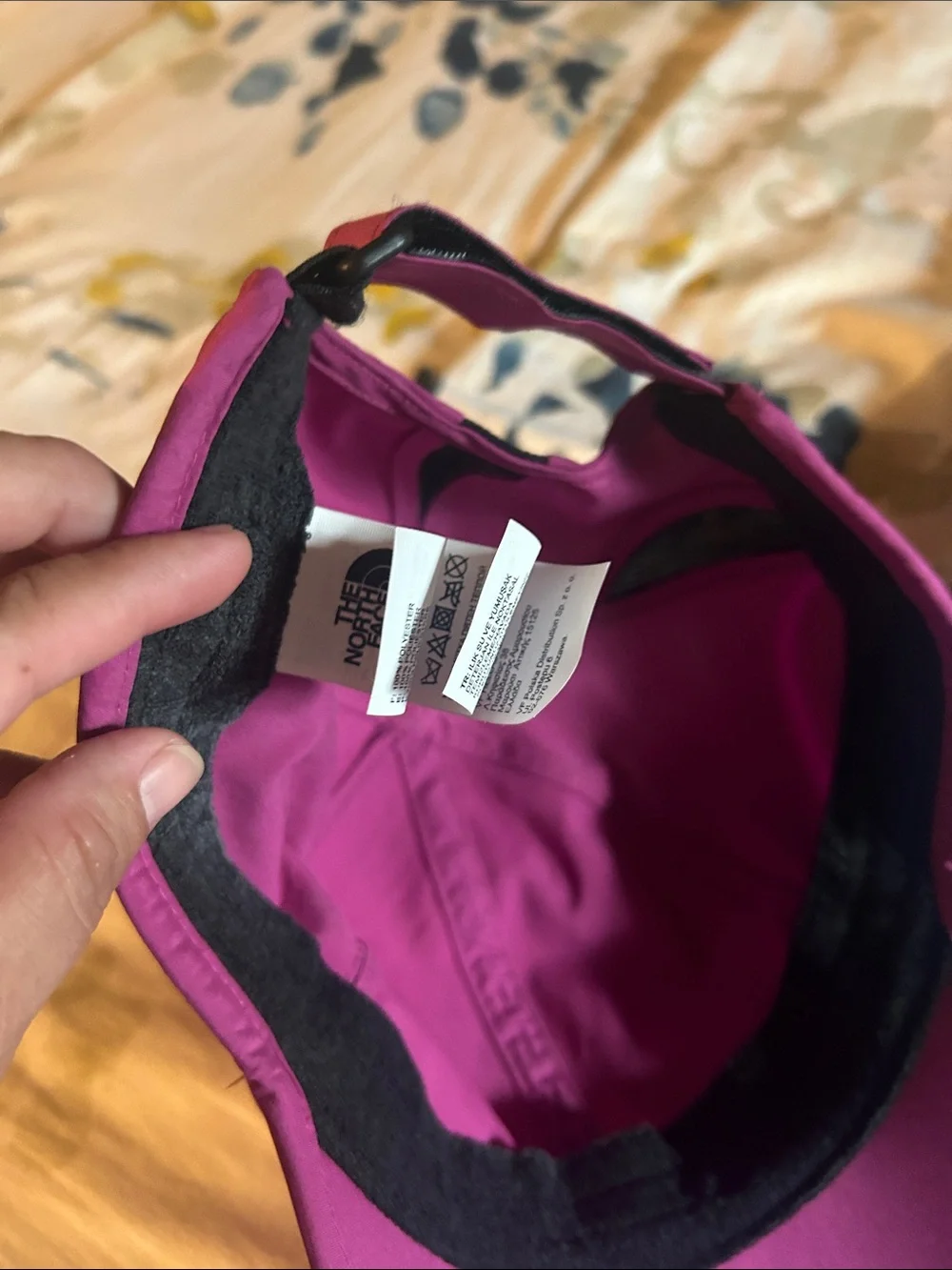 The North Face bright pink